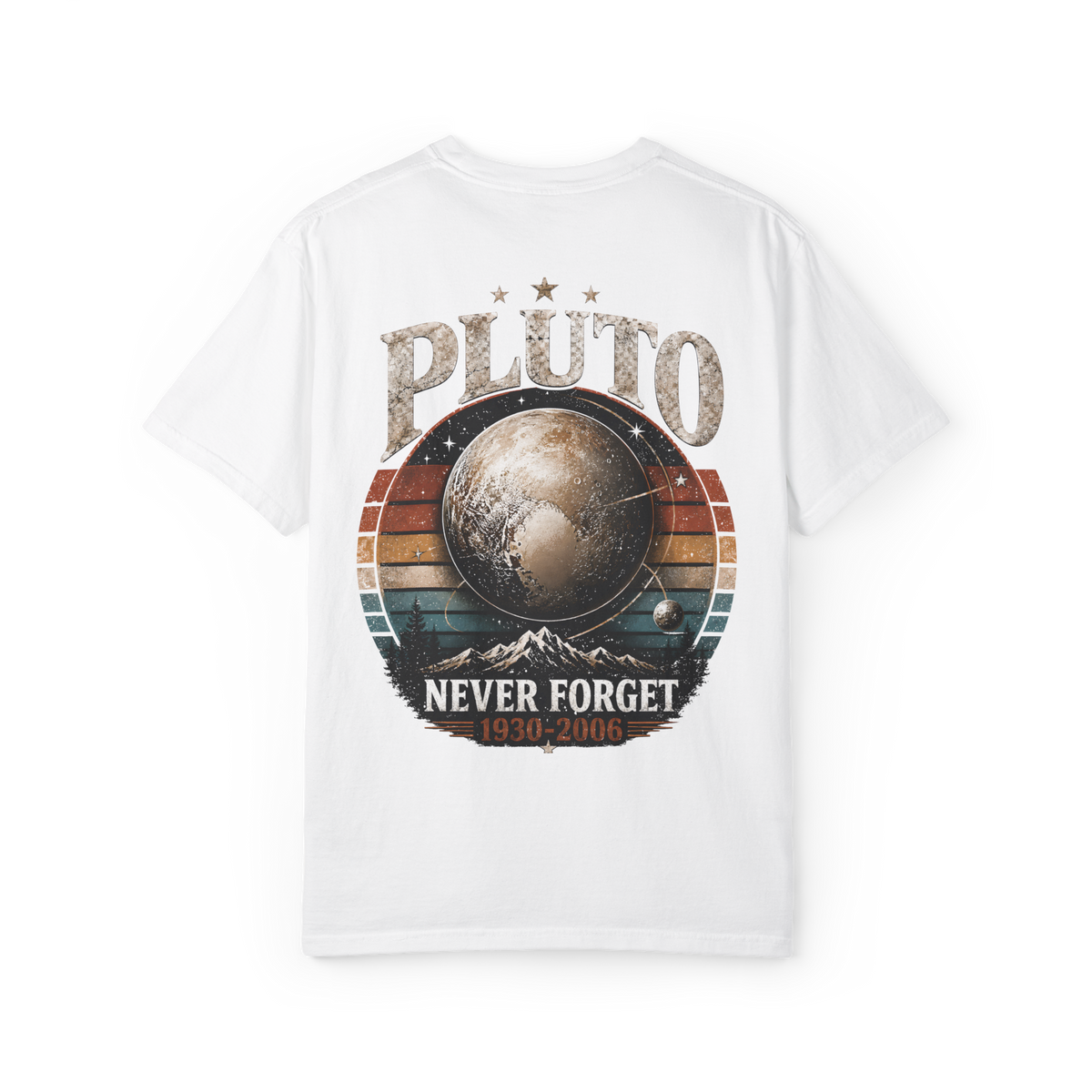 Pluto Retro Halftone T-Shirt - White