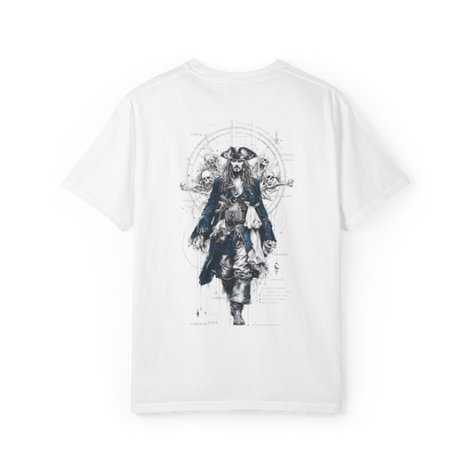 Pirate Captain Halftone T-Shirt - White