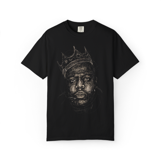 Crowned King B.i.G Halftone T-Shirt - Black
