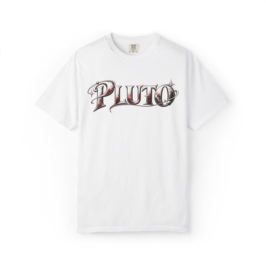 Pluto Halftone Graphic T-Shirt - White